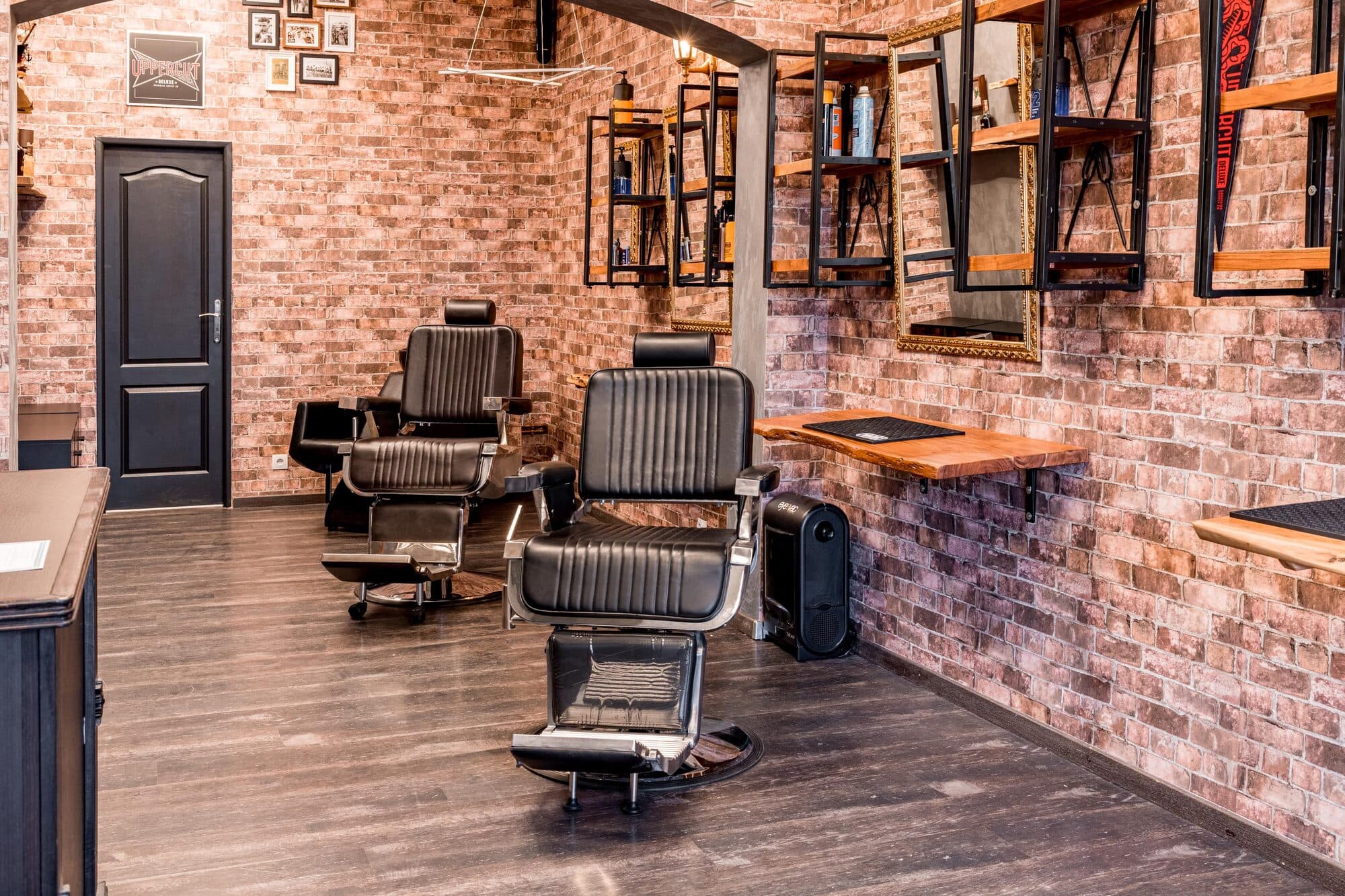 Ambiente de una barbería local